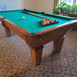 S0L0® Bristol Ct-8ft 3 Piece Drop Pockets Pool Table Delivery and Installation Included